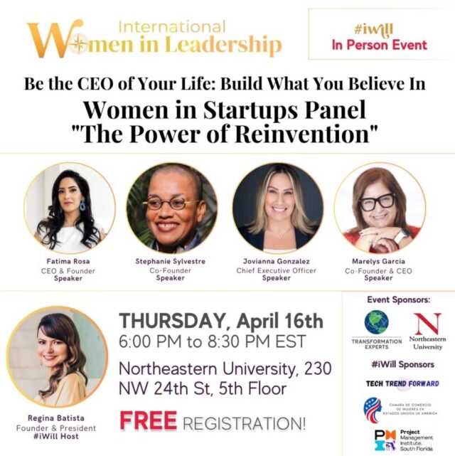 Sé la CEO de tu Vida: Construye en lo que Crees
Panel Mujeres en Startups: “El Poder de la Reinversión”